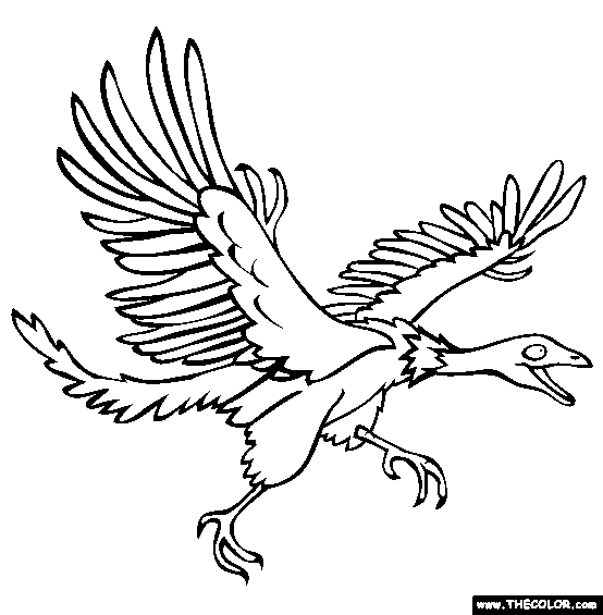 Download Free Archeopteryx online coloring - Dinosaurs Pictures and Facts